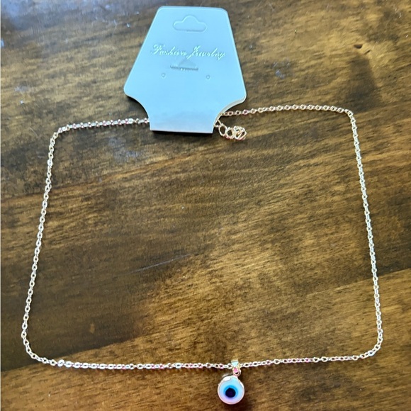 Turkish Blue Evil Eye Chain Necklace - Picture 4 of 5